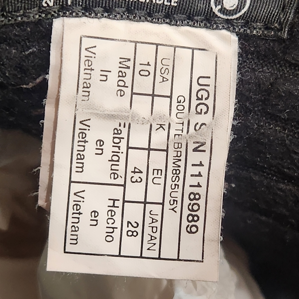 UGG Waterproof Olivert LEATHER & Fleece, Norse Green, US Men's 10 - Picture 4 of 8